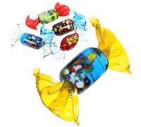 DECOMELODY 5 Pezzi Decorazioni in Vetro per Dolciumi Stile Cartone Animato Ornamenti per Feste e Decorazioni Nuziali per Arredare Soggiorno Ufficio e Cameretta