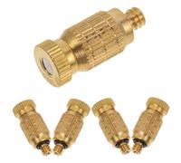 DECOMELODY 5 pezzi Kit Ugelli Nebulizzatori in Rame ad Alta Pressione con Filettatura Interna Ugelli Atomizzatori per Giardino Raffreddamento Esterno Patio e Piscina Resistenti alla