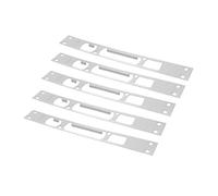 DECOMELODY 5 pezzi Piastra Porta Ferro Resistente e Durevole Protezione Antintrusione per Punti Deboli Alta Durezza e Usura Facile Installazione per Sicurezza Casa