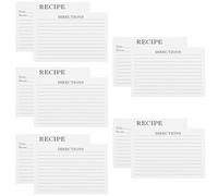 DECOMELODY 50 Carte Ricette Bianche in Carta per Uso Quotidiano, 50 Pezzi Schede Compatte per Annotare Metodi di Cucina e Diario, Accessorio Decorativo per Festa e Viaggio