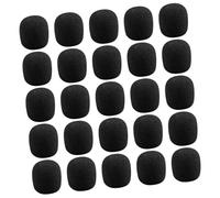 DECOMELODY 50 Pezzi Coperture in Spugna per Microfono Amplificatore 20X15X5Mm Protezione Antivento Copertura Protettiva Morbida per Microfono Uso Discorsi Pubblici e Spettacoli