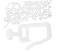 DECOMELODY 50 pezzi Pulegge per Tende Scorrevoli in Plastica Resistente Rulli Silenziosi per Binari Tende Interne Accessori per Pannello Divisori e Docce Kit Sostituzione Multifunzionale