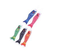 DECOMELODY 5pezzi Bandiera Manica Vento Sospesa in Stile Giapponese Forma di Carpa per Esterno Bandiere Decorative Che Indicano La Direzione del Vento per Giardino o Ristorante