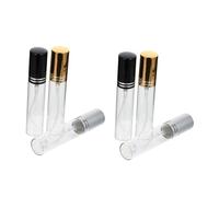 DECOMELODY 6 pezzi Bottiglie Spray Profumo in Vetro con Dispenser Pressione Manuale Portatile e Antigoccia Liquidi per Viaggio Cosmetici e Essenziali Design e Oro