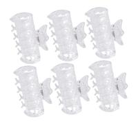 DECOMELODY 6 pezzi Clip Fermagli per Bigodini Termici Morsetti Resistenti al Calore per Fissaggio Capelli Ricci Accessori Styling Professionali per Donne e Ragazze