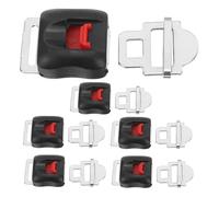 DECOMELODY 6 Pezzi Fibbia a Sgancio Rapido per Casco da Moto Clip per Cinturini Sottogola Regolabile in Plastica ad Alta Resistenza Accessori per Caschi Professionali da Lavoro per