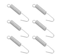 DECOMELODY 6 Pezzi Molle di Tensione in Acciaio Inox 6 Pezzi per Ventola di Estrazione Bagno e Cucina, Ricambio per Ventilatore da Soffitto Clip, Accessori per Migliorare Flusso D’Aria e