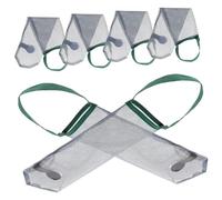 DECOMELODY 6 pezzi Sacchetti Rete per Frutta e Ortaggi con Design Rete Traspirante Borsa Stoccaggio Appesa per Cipolla Aglio e Radice Aromatica per Cucina Ripostiglio e Camper