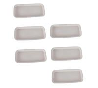 DECOMELODY 6 Pezzi Sottovasi per Fioriere Rettangolari Beige in PP Resistente Vaschette Perdita per Piante da ed Esterno Protezione Pavimento e Davanzale Facili da e Riutilizzabili