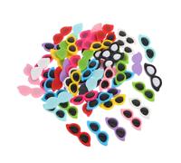 DECOMELODY 60 Pezzi Accessori DIY per Custodie Telefoni Charms in Resina con Retro Piatto Mini Occhiali Colorati Decorazioni Scrapbooking per Telefonini Materiali Creativi