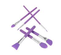 DECOMELODY 6pezzi Spazzole Silicone Per Trucco Liquid Makeup Applicator Kit Cosmetico Per Donne e Ragazze Riduzione Degli Sprechi e Comodità Uso