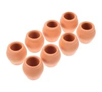 DECOMELODY 8 pezzi Mini Vasi in Ceramica per Piante Succulente Vasetti Terracotta Piccoli e Resistenti Contenitori Decorativi per Ufficio Casa Balcone