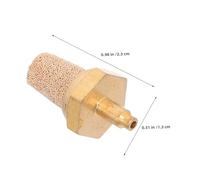 DECOMELODY 8 Pezzi Ugello di Filtraggio in Rame M5 8 Pezzi Silenziatore Pneumatico e Raccordo per Macchina del Fumo da Palco, Ricambio Filtro Aria per Effetti Speciali e Produzione Nebbia