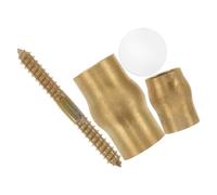 DECOMELODY Accessori Per Bastone in Rame Durevole Con Giunto Antiscivolo Per Anziani Kit Te Ricambi Per Bastoni Da Passeggio Con Parti in Ottone Sostituzioni Semplici e Sicure Per Propria Dea