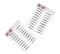 DECOMELODY Adesivi per Sopracciglia 3D Realistici Set da 2 Pezzi Nero Stencil per Sopracciglia Uomo e Donna Decorazione Facile e Rapida Trucco Temporaneo senza Ferite