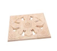 DECOMELODY Applique in Legno Intagliato Vintage Non Verniciato Decorazione Angolare per Mobili e Cassettiera Decalcomania Te Senza Danni Ornamento Floreale Portafortuna per Arredamento Casa