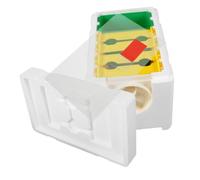 DECOMELODY Arnia per Apicoltura 4 Cornici Set Completo per Alimentazione Api Scatola di Plastica per Impollinazione Facile da Trasportare per Apicoltori Professionisti e Hobby