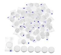 DECOMELODY Asciugamani Compressi Usa e Getta in Cotone 100 Pezzi Mini Fazzoletti Compressi Compatti per Casa, Viaggi, Campeggio e Picnic, Tessuto Resistente Occupa Spazio Ridotto