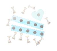 DECOMELODY Base Portatile in Acrilico per Pratica Unghie con Design a Cuore e Rettangolo Esperienza Realistica , per Professionisti e Principianti in Scuole di Nail Art