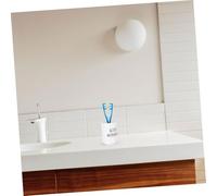 DECOMELODY Bicchier Bagno Bianco in Plastica Infrangibile Multifunzione Tazza per Collutorio e Spazzolino Riutilizzabile per Uso Quotidiano Viaggio