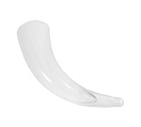 DECOMELODY Bicchiere da Bere Grande in Vetro Trasparente a Forma di Corno Vichingo Tazza da Cocktail 550 Ml per Feste Natalizie e Bar Calice Elegante per Bevande Invernali