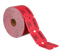 DECOMELODY Biglietti Lotteria Raffle Ticket Numerati Rosso Carta per Eventi Feste e Premiazioni