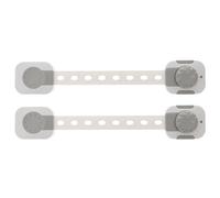 DECOMELODY Blocca Sicurezza Per Ragazzo Ragazza e Serratura Multifunzione Per Armadi e Frigoriferi Protezione Anti-pizzicamento Grigio Kit 2 Pezzi Per Tutela Ragazzo Ragazza e