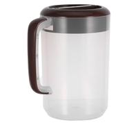 DECOMELODY Brocca Trasparente con Coperchio per Bevande Fredde Caraffa Grande con Beccuccio e Scala Contenitore Resistente per Acqua Succo e Tè Freddo per Feste e Ufficio