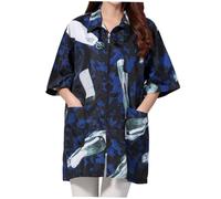 DECOMELODY Camice Da Parrucchiere a Maniche Corte Per Saloni, Taglia Xl, Tessuto Traspirante e Lavabile Tasche, Abbigliamento Da Lavoro Per Coloristi e Taglio Chioma a Casa