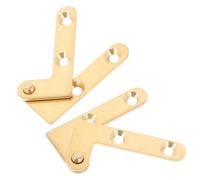 DECOMELODY Cerniere Invisibili per Porta Pivotante in Ottone Set 4 Pezzi Perno su e Giù Ferramenta per Porte in Legno Vetro e Metallo Funzionamento Fluido per Mobili e Infissi