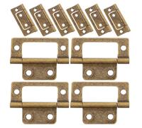 DECOMELODY Cerniere per Porte a Soffietto in Ferro Antico Spesso 51x25x1,2mm Set da 12 Pezzi per Mobili, Ante Armadietti e Persiane Vintage, Ferramenta Resistente per Uso Professionale e Fai