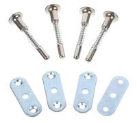 DECOMELODY Chiusura a Molla 4 Pezzi per Culla in Ferro 6X60 MM Ricambio per Zanzariere Armadio Lettino Ragazzo Ragazza