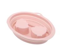 DECOMELODY Ciotola per Ammollo Unghie in Silicone Rosa per Manicure, Vaschetta Funzionale per Immergere le Mani, Idratante, per Uso Domestico e Salone