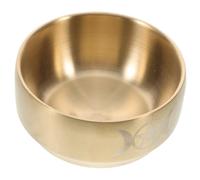 DECOMELODY Ciotola Rituale in Ottone con Design per Altare Wiccan Bruciatore Multifunzione e Portacandele Decorativo per Cerimonie e Domestici