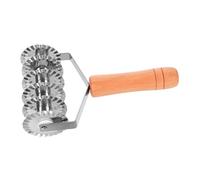 DECOMELODY Coltello per Taglio Pasta in Acciaio Inossidabile con Manico in Legno Strumento da Cucina per Impasto Ravioli e Crostate Taglio Facile e Preciso per Noodles e Struffoli Utensile
