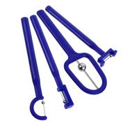 DECOMELODY Correttore di Spinta della Lingua 4 Pezzi Kit di Stimolazione Orale in Acciaio Inox e Plastica per Allenamento Muscolare Orale e Miglioramento Pronuncia, Esercizi Portatili