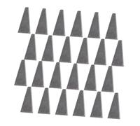 DECOMELODY Cunei Triangolari Metallici per Rinforzo e Abbattimento Alberi, Cunei Multifunzionali Portatili Manico in Legno, Set da 30 Pezzi per Lavori di Ristrutturazione e Edilizia