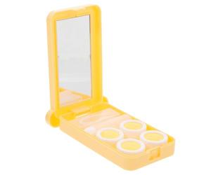 DECOMELODY Custodia per Lenti a Contatto Portatile a Forma di Orso, Set da 2 Scatole Piccole Resistenti e Antileak per Viaggi e Uso Quotidiano