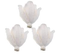 DECOMELODY Diffusore di Fragranze per Ambienti Fiori di Magnolia Artigianali in Carta Set da 3 Pezzi da 8 CM 10 Petali Decorazione Profumata per Casa Soggiorno e Ufficio