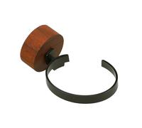 DECOMELODY Espositore Per Orologi in Acrilico Forma Di Anello c Organizer Per Orologi Da Tasca e Gioielli Supporto Per Esposizione e Donna Cassettiera Per Casa Base in Legno Scuro