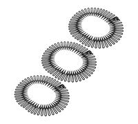 DECOMELODY Fasce Flessibili Elastiche Pettine Molla in Plastica per Capelli Ribelli Gestione Facile Protezione Capelli Stile Chignon Trecce