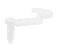 DECOMELODY Fermo per Porta Frigorifero in Plastica Bianco Compatibile Gancio Fermaporta di Ricambio per Cerniera Blocco Sostitutivo per Chiusura Sicura di Frigoriferi e Freezer in Cucina