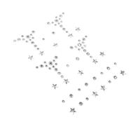 DECOMELODY Gioielli per Viso Adesivi Gemme Autoadesive, di Decalcomanie per Trucco e Festival, Adesivi Brillantini per Occhi e Corpo, Decorazioni per Party e Cosplay