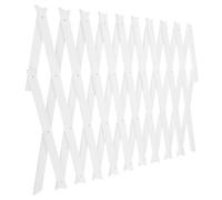 DECOMELODY Grata da Parete Estensibile in Legno Bianco per Piante Rampicanti Rete Regolabile per Uso Interno ed Esterno Pannello Recinzione per Giardino e Balcone