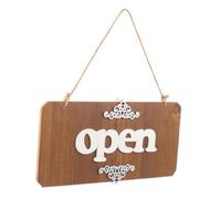 DECOMELODY Insegna Aperto Chiuso Legno Bifacciale per Decorazione Vintage per Porta con Design e Alta Visibilità Appesa Facilmente per un Accogliente