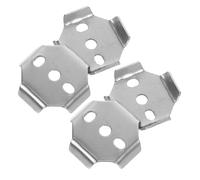 DECOMELODY Kit di 4 Staffe di Montaggio in Acciaio Inox per Portasciugamani e Portarotolo da Bagno Accessori di Ricambio Quadrati 38X38Mm per Fissaggio e Riparazione Supporto Robusto per