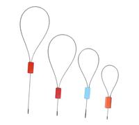 DECOMELODY Kit Pinze Sigillanti per Filo D’acciaio 3a da 30 Cm, Sigilli di Chiusura Logistici Professionali da 50 Pezzi, Alta Tenacità e Sicurezza per Spedizioni, Porti, Supermercati ed Espresso