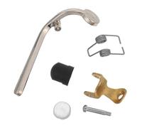 DECOMELODY Kit Valvola di Scarico Trombone in Ottone Chiave Acqua Curva e Supporti in Gomma Parti di Ricambio per Riparazione Strumenti a Fiato Accessori per Trombone ad Alta Compatibilità