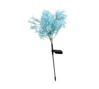 DECOMELODY Lampada Solare da Giardino Forma di Rime Luce da per Prato Decorazione LED Blu per Cortili e Percorsi