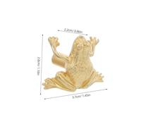DECOMELODY Maniglia Feng Shui Vintage Forma Rana Pomello Decorativo per Mobili e Armadi Maniglia Resistente per Camera da Letto e Ufficio Design Classico